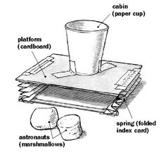 the parts of a paper cup sitting on top of a table