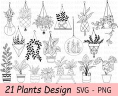 the 21 plants design svg - png