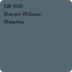 the cover of sherylin williams's waterlo, which is blue with black lettering