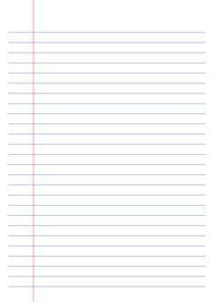 lined paper with red lines on it