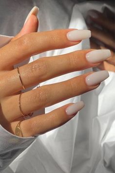 NOVEMBER NAIL TRENDS Nails Classy, Milky Nails, Nails Natural, Valentine Nails, Simple Summer, Ballerina Nails