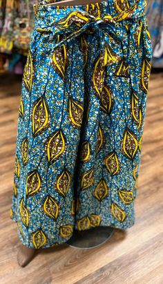 This  is a beautiful ethnic skirt that has an elastic waist band that allows it to fit multiple sizes. A waist tie belt and pockets on the sides for comfort and play. The Length 37 inches long. Why not add this to your collection of wearable art today, Please don't delay. Bohemian Flared Maxi Skirt With Elastic Waistband, Traditional Skirt Bottoms For Beach, Traditional Style Flowy Skirt For Festivals, Bohemian Flared Lined Skirt, Bohemian Flared Skirt With Lining, Bohemian Lined Flared Skirt, Traditional Skirt For Beach, Bohemian Skirt With Elastic Waistband For Festivals, Bohemian Gathered Skirt Bottoms For Festival