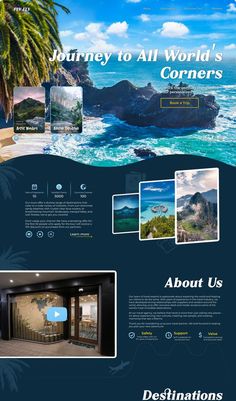 Site Design Ideas Travel Project, Mobile Friendly Website, Webdesign Inspiration, Minimalist Layout, Web Project, Travel Website