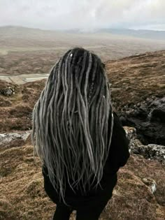 ☾☼MistressBarbie☼☽ Woman Dreadlocks, Dreadlock Ideas, Curly Hair For Women, Dyed Dreads