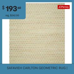 a beige rug is on sale with the price tag for $ 19 99 or reg $ 42 00