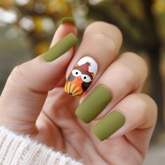 Thanksgiving Nails Green, Thanksgiving Nail Designs, Thanksgiving Nail, 2023 Nails, Nails Green, Fall Nail Designs, Fall Nail, Fall Nails