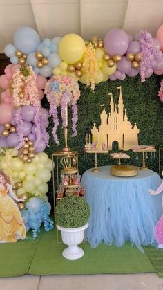 Princesses Theme Birthday Party, 3rd Birthday Party Princess, Princess Ball Decorations, Princess Theme Birthday Decorations, Princess Birthday Party Balloon Arch, All Princess Birthday Party, 3rd Birthday Princess Theme, Disney Princess Theme Party Decorations