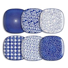 PRICES MAY VARY. UNIQUE SQUARE SHAPED DESIGN - The elegant shape of the plates makes an amazing presentation on your table. They can decorate your dinner table every day. CHINESE STYLE PATTERN – The vintage patterns are inspired by Chinese blue and white porcelain, the classic design shows the culture of traditional porcelain. SPACE SAVING & EASY CLEANING – These plates can stack well on your cabinet without taking up a lot of space. The smooth surface makes it easy to wash with soap or just put Steak Plates, Salad Pasta, Pasta Plates, Pasta Bowl Set, Dessert Salads, Oval Plates, Plastic Plates, Dinner Plate Sets, Plates Set