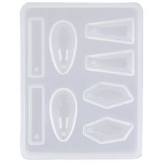 a plastic tray with different shapes and sizes