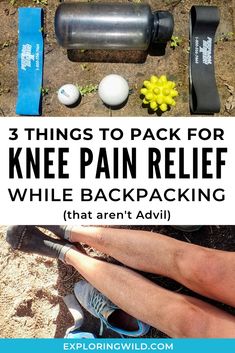 three things to pack for knee pain relief while backpacking that aren't avid