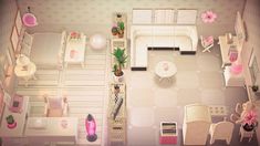 an aerial view of a living room and dining area in a doll's house