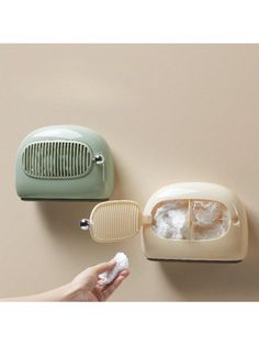 a toaster and ice cream maker on a wall