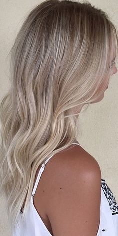 Natural Blonde Hair Dye, Butter Blonde Hair, Dyed Blonde Hair, Balayage Blonde, Sandy Blonde, Blonde Hair Looks, Blonde Hair With Highlights