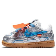 Nike OFF-WHITE x Rubber Dunk TD 'University Blue' Grey/University Blue Infant/Toddler Shoes Gifts For Newborns, Nike Off White, Trendy Shoes Sneakers, Pretty Shoes Sneakers, Cute Sneakers, Hype Shoes, Girly Shoes, Cute Nikes