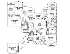 the floor plan for this luxury home