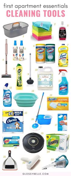 the best cleaning products for first apartment essentials