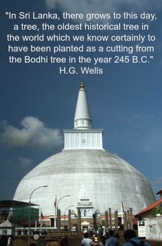 a large white building with a quote from h g wells on it's side