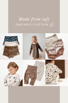 Clothing for babies and children from 0 to 6 years old made here in Quebec/ Canada. Our "grow with me'' clothes are comfortable and timeless. The designs are exclusive to Bajoue; we design them ourselves. Our fits are unique and unisex. Clothes Poster, Kids Styles, Children Clothing, Fashion Baby, Baby Clothing