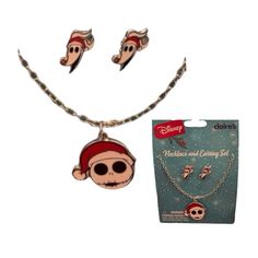 Nwt Disney Nightmare Before Christmas Claire’s Necklace And Earrings Claire's Accessories, Disney Necklace, Kids Accessories Jewelry, Nightmare Before Christmas, Kids Accessories, Earring Set, Kids Shop, Jewelry Accessories, Disney