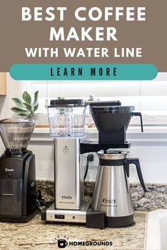 the best coffee maker with water line learn more