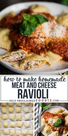 how to make homemade meat and cheese ravioli in less than 10 minutes or less