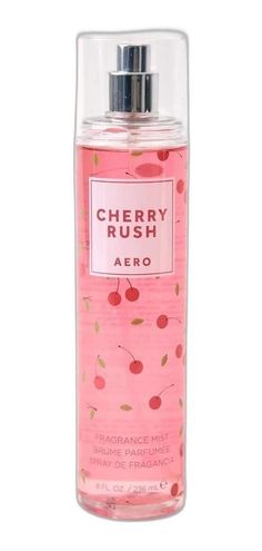 O Cherry Rush Fragrance Mist 236ml da Aéropostale é uma explosão de fragrâncias que irá encantar os seus sentidos. Esta névoa de fragrância de cereja é uma mistura vibrante de cereja suculenta e peônia rosa, que se mistura com um almíscar aveludado para criar um perfume divertido e viciante.   As notas de fragrância são compostas por cereja suculenta, que lhe dá um aroma doce e frutado, peônia rosa, que adiciona um toque floral e feminino, e almíscar de veludo, que proporciona uma sensação suave Aesthetic Perfumes, Strawberry Perfume, Victoria's Secret Perfume, Heat Rash, Girly Bags, Mist Spray, Hysterically Funny, Fragrance Mist