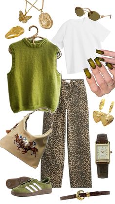 Leopard Print Outfits, Leopard Outfits, Outfit Primavera, Watch Jewelry, Neue Outfits, Looks Style, Mode Inspiration, Looks Vintage