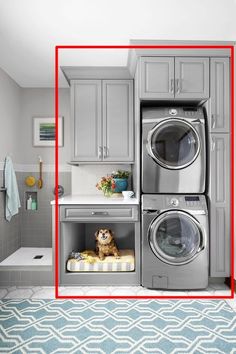 With a major laundry room renovation about to launch, we look at some laundry room ideas to help us figure out which direction we'd like to go. Grey Laundry Rooms, Renovation Plan, Dog Farm, Laundry Room Storage Ideas, Laundry Room Storage Shelves, Small Laundry Room Organization, Room Storage Diy, Dog Washing Station