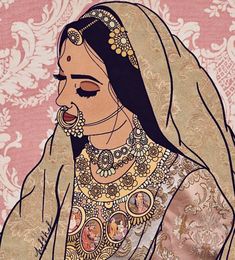 Hindu People, Alevel Art, Desi Art, Modern Indian Art, Indian Artwork, Indian Illustration, Saree Painting, South Asian Art, Random Aesthetics