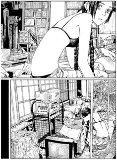 鶴田謙二「冒険エレキテ島」より。 Comic Layout, Comic Manga, Comic Book Pages, Bd Comics, Arte Inspo, Manga Pages, Comic Panels, In The Room