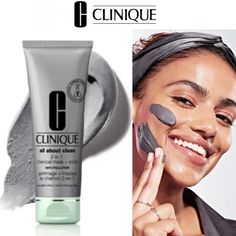 Brand New In The Bottle, Protective Seal In Place, All About Clean 2-In-1 Scrub + Charcoal Madk Anti-Pollution From Clinique Activated Charcoal Works By Trapping All Of The Toxins, Environmental Pollutants & Excess Sebum In Your Pores & Pulling Them Out To The Surface So They Can Be Washed Away, Leaves Skin Clear, Bright & Feeling Smooth See Description From Website In Last Pic I Have Lots Of Other Clinique Items Listed Separately And Lots Of Other Brands Of Makeup And Skincare Too, All New! Charcoal Mask, Skin Care Mask, Activated Charcoal, Skin Care Women, Clear Skin, Scrubs, Mask, Skin, Makeup