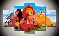 the lion king and his friends from disney's animated movie, simbama