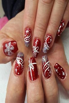 Christmas Vibes #christmas #christmasnails #christmasnailart #christmasnaildesign #christmaswallpaper #christmaswalldecor #christmasbaby #christmasbabies Xmas Nail Art, Red Nail Art, Red Christmas Nails, Her Nails, Red Nail Designs