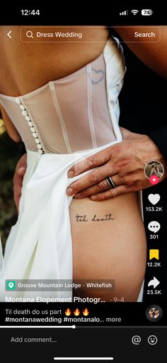 Elopement Tattoo, Las Vegas Elopement, Montana Wedding, Wedding Tattoos, Vegas Wedding, Engagement Shoots, Tattoos And Piercings, Elopement Photographer, Got Married