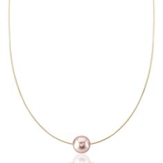 This pendant includes a beautiful pink 13mm round freshwater cultured pearl that is AAAA quality with 'Very High' luster, our highest grade available. The  thick round omega chain is made of 14K gold, and you have the choice of white gold or yellow gold in various lengths. This piece comes packaged in a beautiful jewelry box for that perfect gift. Classic Rose Gold Round Pearl Necklace, Classic Pink Round Necklace, Formal Pink Round Pearl Necklace, Pink Pearl Necklace With Round Natural Stones, Classic Pink Round Pearl Necklace, Solitaire Necklace, Buy Necklace, White Gold Chains, Pearl Necklaces