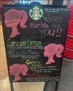 a chalkboard sign with writing on it that says which barbeque are you?