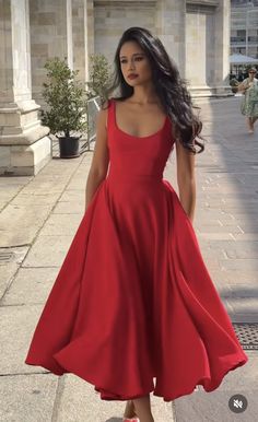 Red Sun Dress, Elegant Outfit Classy, Grad Dresses, Fashion Attire, Glam Dresses, Think About It