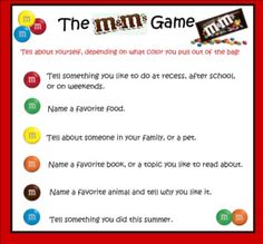 the game, great for the first day of school and it's fun to play