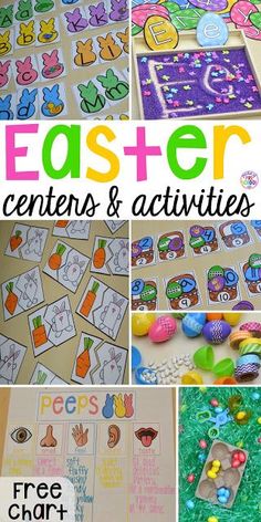 Check out the Math and Literacy Easter Centersthe Easter Fine Motor Matsand the BirdChick Science Unit to complete the theme in your classroom Easter Activities For Toddlers, Bunny Activities, Preschool Easter, School Prep, Homeschool Board, Easter Preschool, Easter Activities For Kids