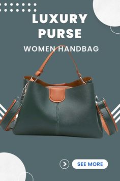 a woman's handbag with the words luxury purse women handbag see more