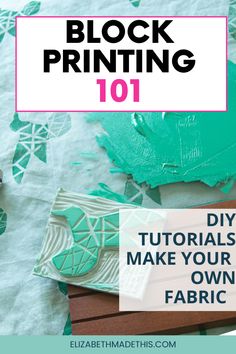 the text block printing 101 is overlaid with images of paper and crafting supplies