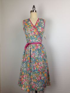 Concept 80's Swirl Floral Wrap Dress New OLD by TruckStopVintage, $29.00 Floral Wrap Dress, Wrap Dress Floral, New Dress