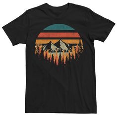 Update your casual wardrobe with this Men's Deeply Wild Forest Mountains Graphic Tee. FEATURES Crewneck Short sleeveFABRIC & CARE Cotton Machine wash Imported Color: Black. Gender: male. Age Group: adult. Retro Black T-shirt For Fall, Black Retro T-shirt For Fall, Black Vintage T-shirt For Fall, Mountain Shirt Design, Mountains Graphic, Mountain Graphic Tee, Wild Forest, Mountain Shirt, Forest Mountain