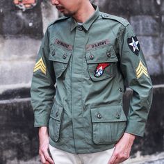 Pronto Denim on Instagram: “The Real McCoy's Coming This Weekend @ Pronto #prontodenim #therealmccoys #prontonewarrival” Vintage Military Uniforms, Army Jacket, Vintage Military, Military Uniform, Us Army, Military Fashion, Green Jacket, Biker Jacket, This Weekend