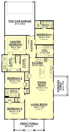 the first floor plan for this house