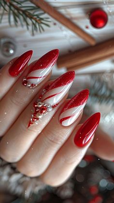 #ChristmasNails #HolidayNailArt #FestiveNails #NailArtIdeas #NailDesigns #ChristmasNailDesigns #WinterNails #NailInspo #MerryAndBrightNails #DIYChristmasNails #CuteChristmasNails #NailTrends #GlitterNails #NailArtCommunity #ChicNails #SeasonalNailArt #NailGoals #NailPolishAddict #HolidayNailTrends #NailOfTheDay Gingerbread Nails, Inspirational Nails, Nails 2025, Classy Nail Art Ideas, Nails Unique, Xmas Nail