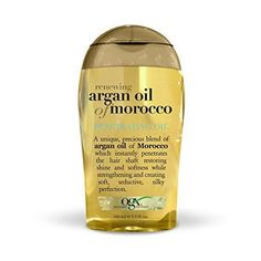 Renew hair with this argan oil of morocco penetrating hair oil treatment Ideal for all hair types, the hair oil helps seal in nutrients and shine to locks, leaving hair strong and silky smooth RENEWING HAIR OIL: The 3.3-ounce container of OGX Renewing + Argan Oil of Morocco Penetrating Hair Oil Treatment gives hair a renewed look and feel of silky perfection and radiant shine HAIR CARE FOR ALL TYPES and TEXTURES: Ideal for all hair types, textures and moisture levels, this rich hair oil helps to Brazilian Keratin Therapy, Argan Oil Morocco, Ogx Hair Products, Best Hair Oil, Hair Oil Serum, Moroccan Argan Oil, Healing Oils, Oil Treatments, Coarse Hair