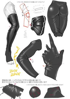 the instructions for how to wear black leather gloves