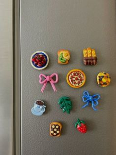 the magnets are made to look like food