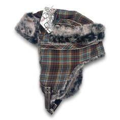 Brown Plaid Lumberjack Aviator Hat Faux Fur Winter Ski Trooper Trapper Ear Flap Cap Product Overview Ships Within 1 Business Day. Classic Plaid Pattern With Durable Acrylic And Cotton Fabric Warm Faux Fur Lining For Maximum Comfort In Cold Weather Silver Hook Buckle With Hook And Loop Closure For Secure Fit Fashionable Versatile Flaps That Can Be Worn Up Or Down With A Leatherette Strap Ideal For Skiing, Snowboarding, Or Any Winter Outdoor Activities Stay Cozy And Stylish In This Plaid Lumberjac Hunter Brown, Winter Outdoor Activities, Aviator Hat, Brown Plaid, Lumberjack, Stay Cozy, Plaid Pattern, Cold Weather, Outdoor Activities